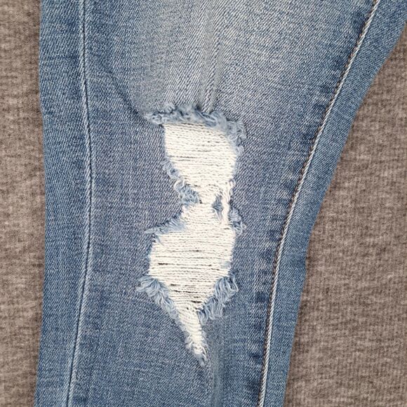 Kancan High Rise Ankle Skinny Distressed Medium Wash Jeans Size 1/24 25W - Picture 4 of 16
